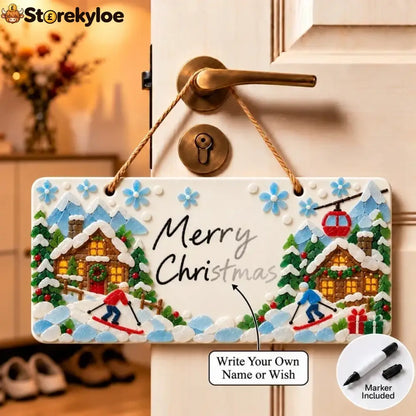⏳ Last Day 49% OFF – 🎄 Beginner-Friendly DIY Sea Glass Christmas Hanging Sign Kit | 8 Festive Designs with Handwritten