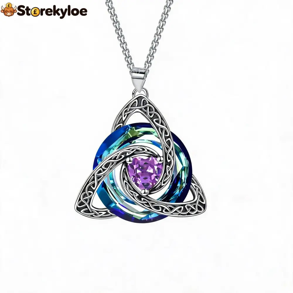🔥last Day 50% Off - ✝️birthstone Celtic Trinity Knot Necklace ✨ - June