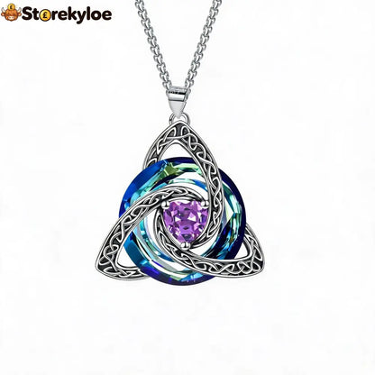 🔥last Day 50% Off - ✝️birthstone Celtic Trinity Knot Necklace ✨ - June