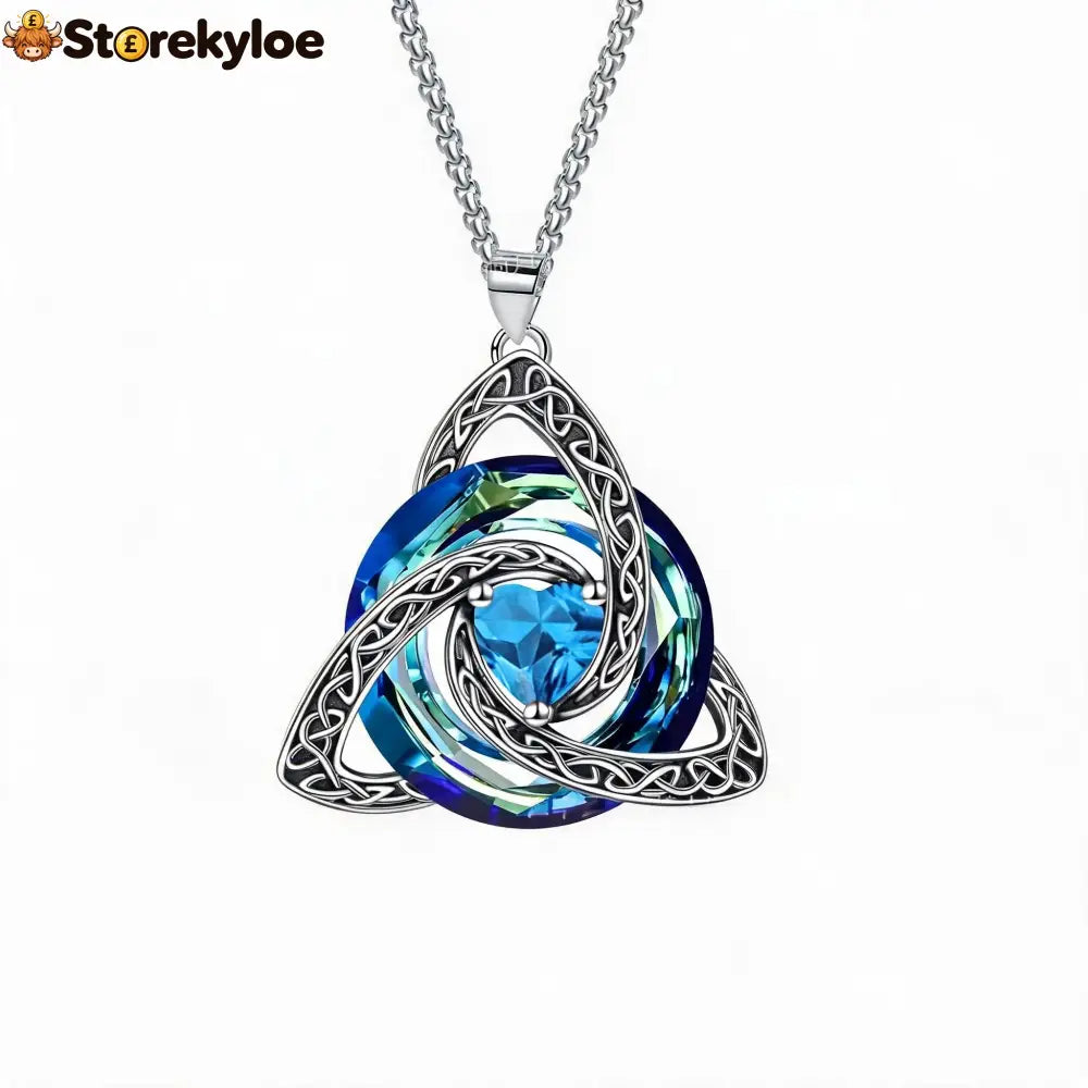 🔥last Day 50% Off - ✝️birthstone Celtic Trinity Knot Necklace ✨ - March