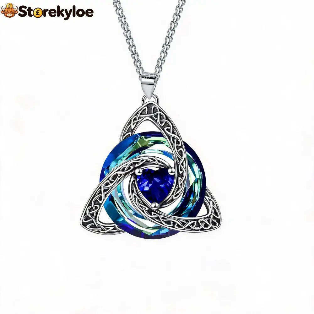 🔥last Day 50% Off - ✝️birthstone Celtic Trinity Knot Necklace ✨ - September