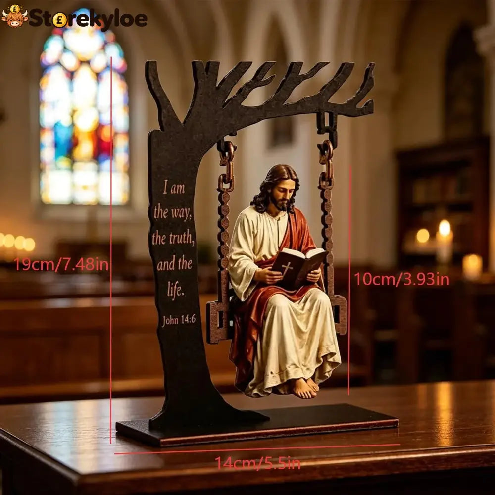 🔥last Day 49% Off - ✝️📚christian Jesus Swing Ornament