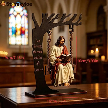 🔥last Day 49% Off - ✝️📚christian Jesus Swing Ornament