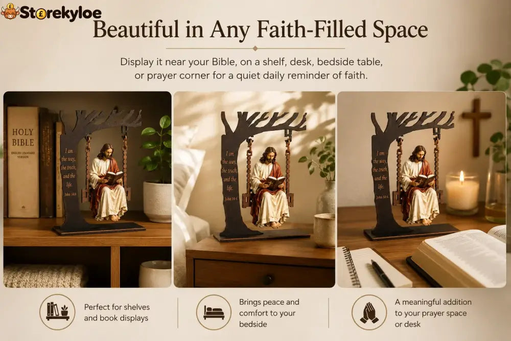 🔥last Day 49% Off - ✝️📚christian Jesus Swing Ornament