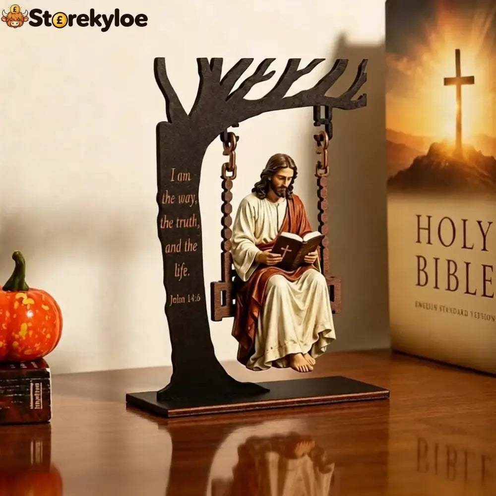 🔥last Day 49% Off - ✝️📚christian Jesus Swing Ornament