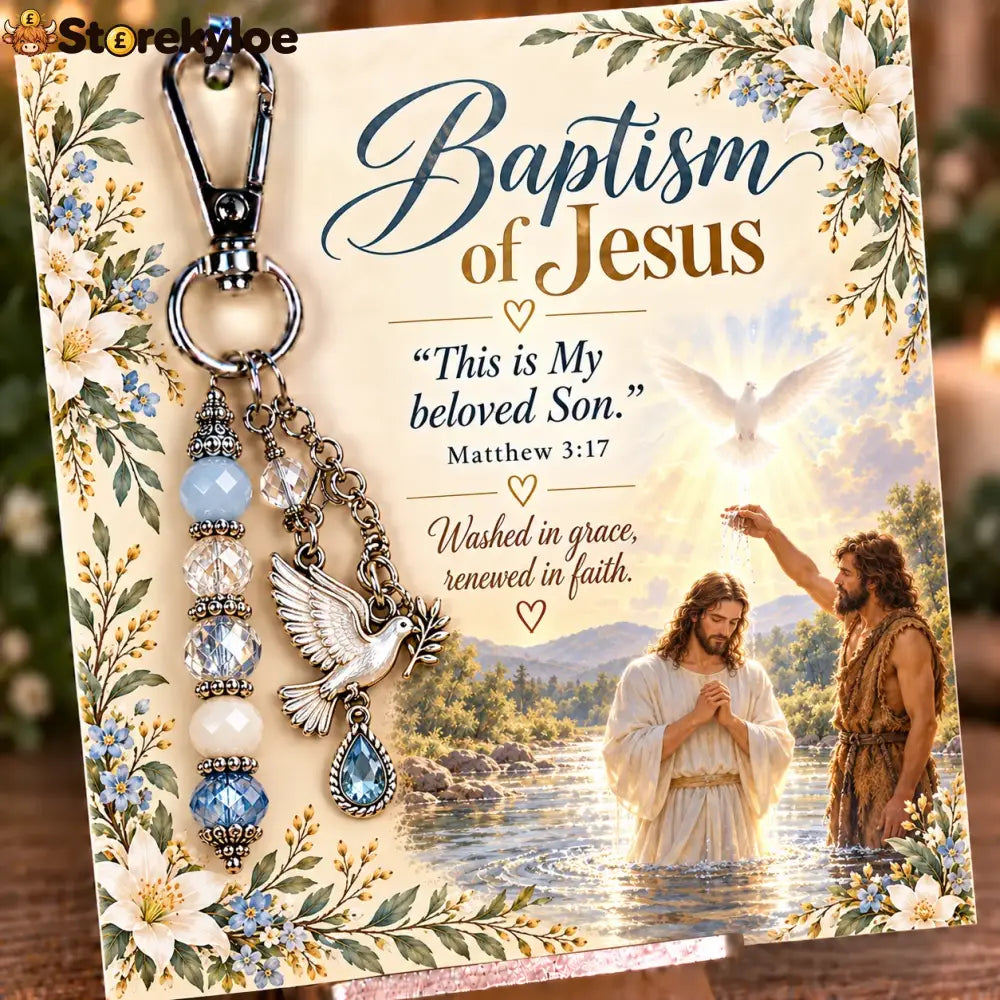 ⏳ Last Day 49% OFF – ✝️ Christian Scripture Keepsake Keychain | 23 Faith-Inspired Designs with Matching Devotional Card