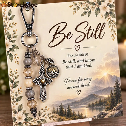 ⏳ Last Day 49% OFF – ✝️ Christian Scripture Keepsake Keychain | 23 Faith-Inspired Designs with Matching Devotional Card