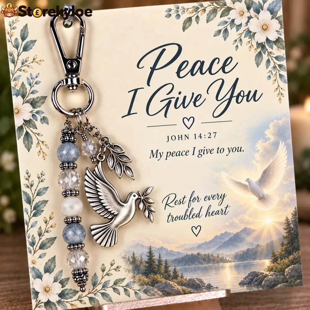 ⏳ Last Day 49% OFF – ✝️ Christian Scripture Keepsake Keychain | 23 Faith-Inspired Designs with Matching Devotional Card