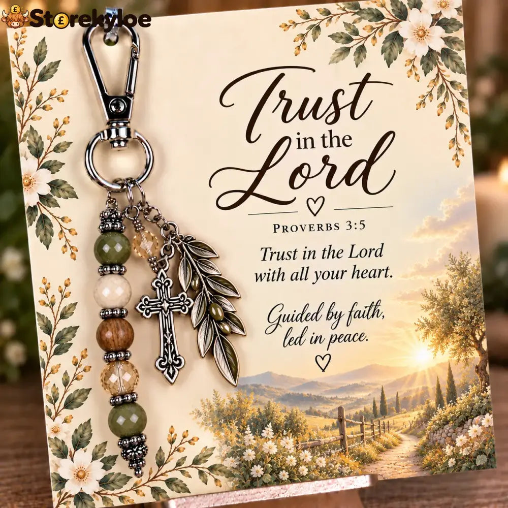 ⏳ Last Day 49% OFF – ✝️ Christian Scripture Keepsake Keychain | 23 Faith-Inspired Designs with Matching Devotional Card