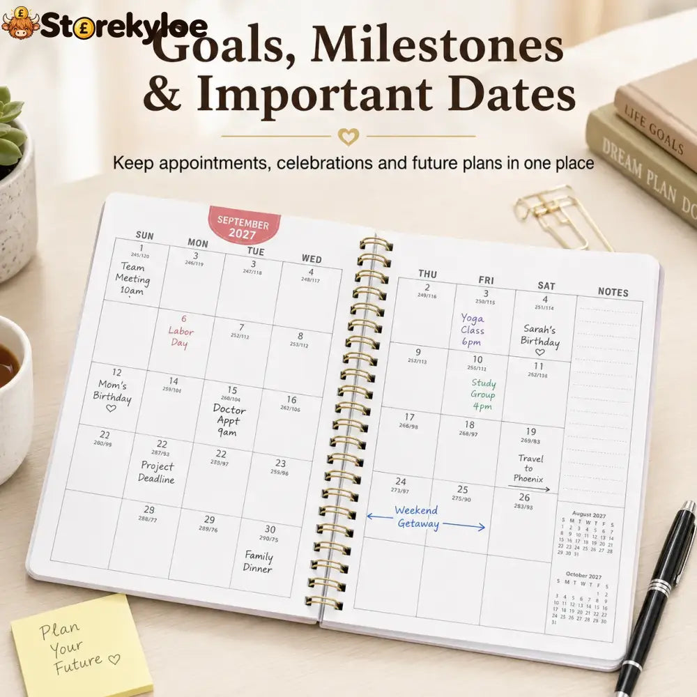 🐮 LAST DAY 49% OFF – Cute Cow 5-Year Planner 2026–2030 | Monthly Organizer with Farmhouse Cover, Goal Tracking Pages & Long-Term Planning Layout ✨