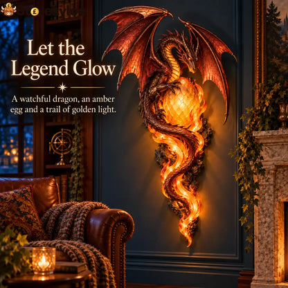 ✨last Day 49% Off✨🐉 Dragon Egg Guardian™ – Lighted Dragon Fantasy Wall Art - dragon