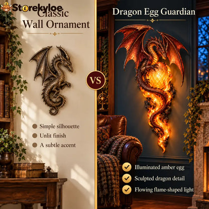 ✨last Day 49% Off✨🐉 Dragon Egg Guardian™ – Lighted Dragon Fantasy Wall Art - dragon