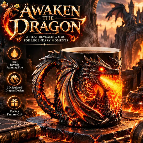 🔥 Last Day 49% OFF 🐉 Dragonfire Heat-Reveal Magic Mug 🔥