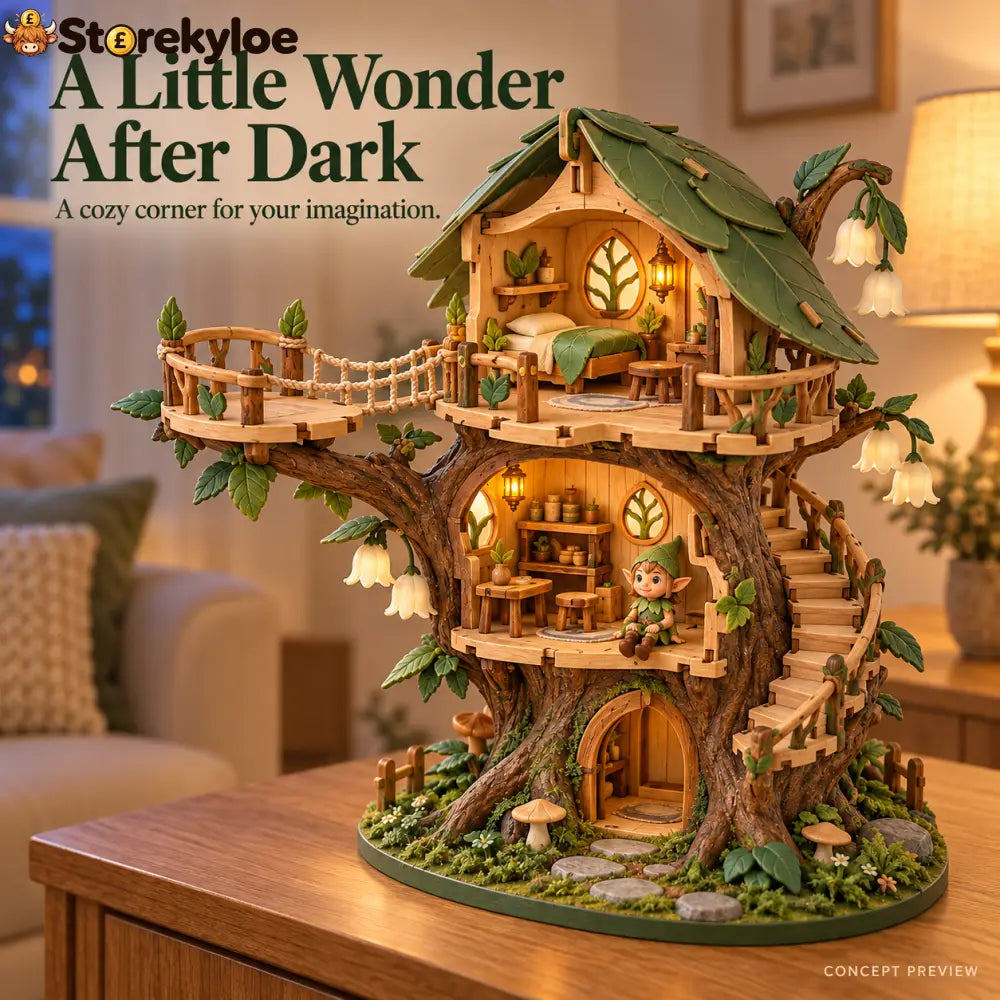 🔥LAST DAY 49% OFF -Enchanted Treehouse – DIY Miniature Fairy House Play set✨