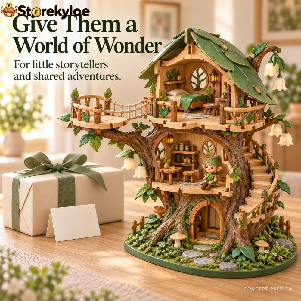 🔥LAST DAY 49% OFF -Enchanted Treehouse – DIY Miniature Fairy House Play set✨
