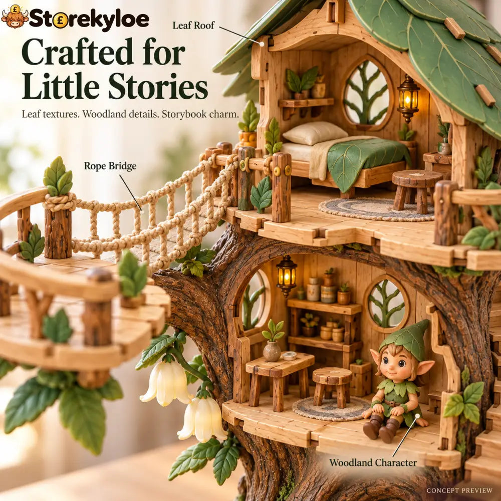 🔥LAST DAY 49% OFF -Enchanted Treehouse – DIY Miniature Fairy House Play set✨