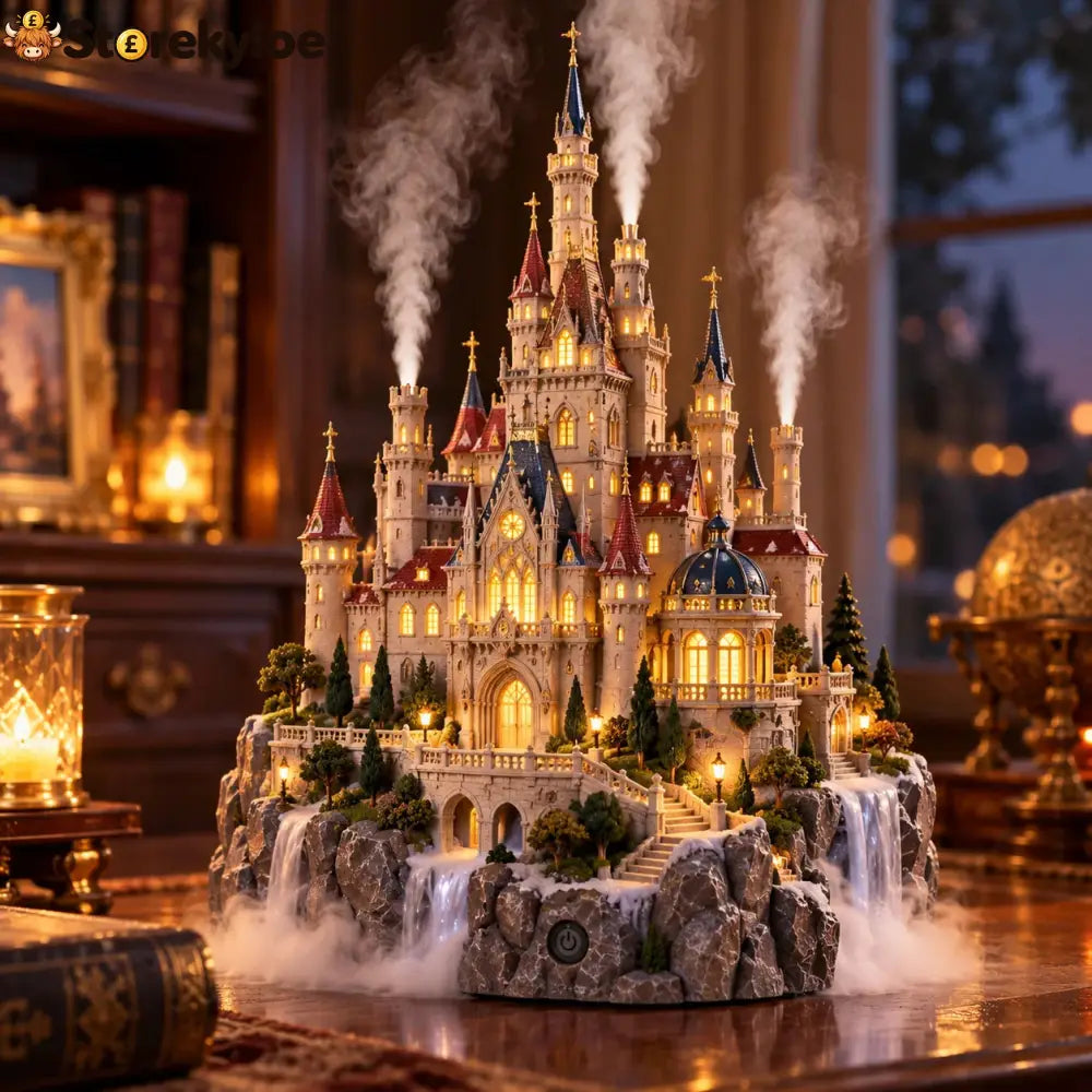 ✨LAST DAY 49% OFF-🏰 Fairytale Castle Humidifier – Magical Mist Glowing Windows & Storybook Home Decor - Classical