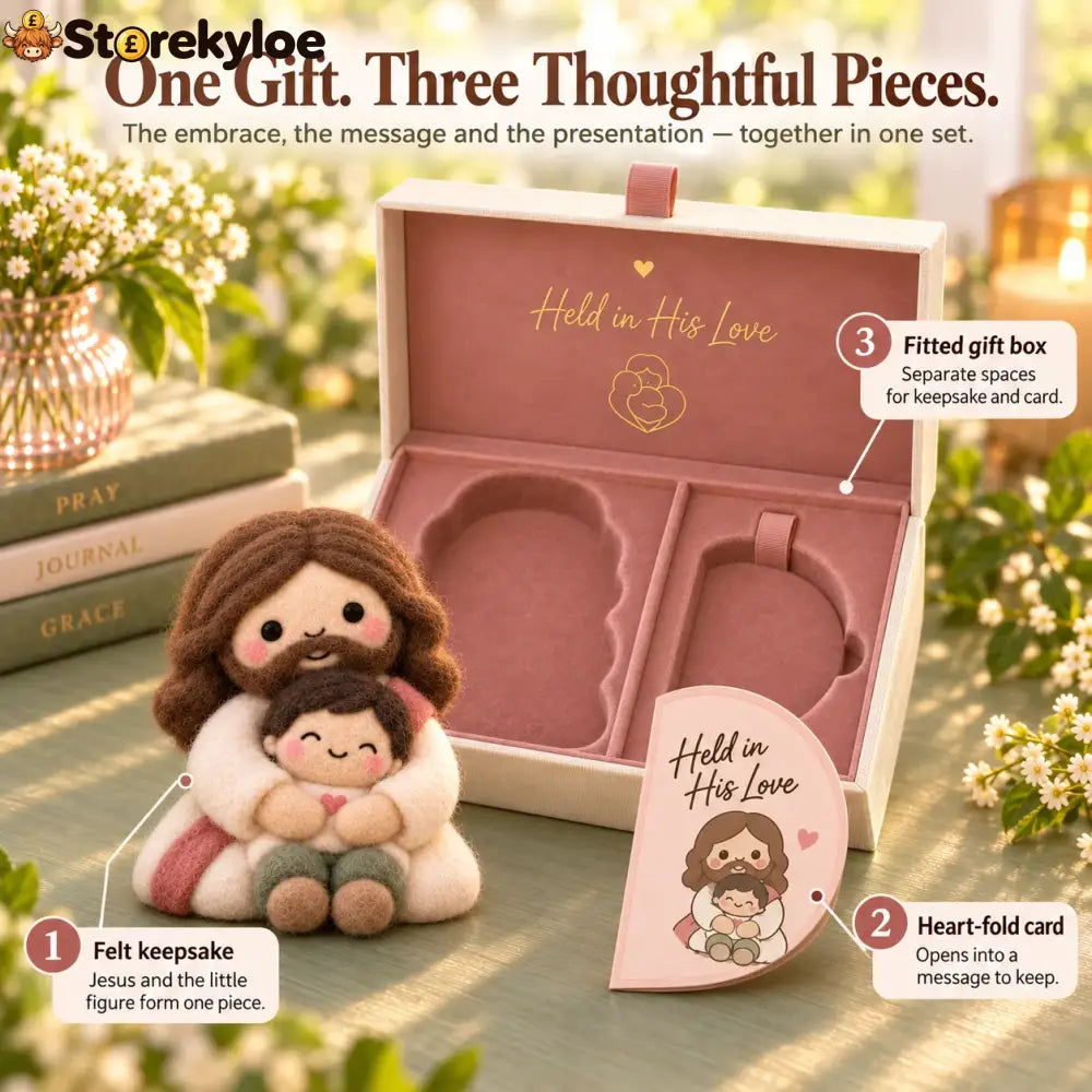 ⏳ Last Day 49% Off – ✝️ Faith-inspired Felt Keepsake Gift Set | 6 Meaningful Designs With Matching Message Card & Gift