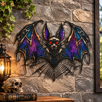 ⏰ LAST DAY 49% OFF - Gothic Vampire Bat Metal Wall Art - 10 in