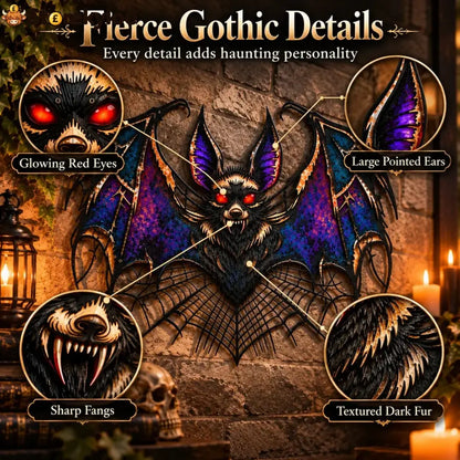 ⏰ LAST DAY 49% OFF - Gothic Vampire Bat Metal Wall Art (📦Buy 2 Free Shipping)