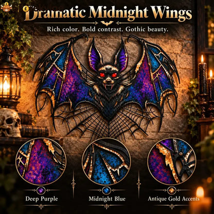 ⏰ LAST DAY 49% OFF - Gothic Vampire Bat Metal Wall Art (📦Buy 2 Free Shipping)
