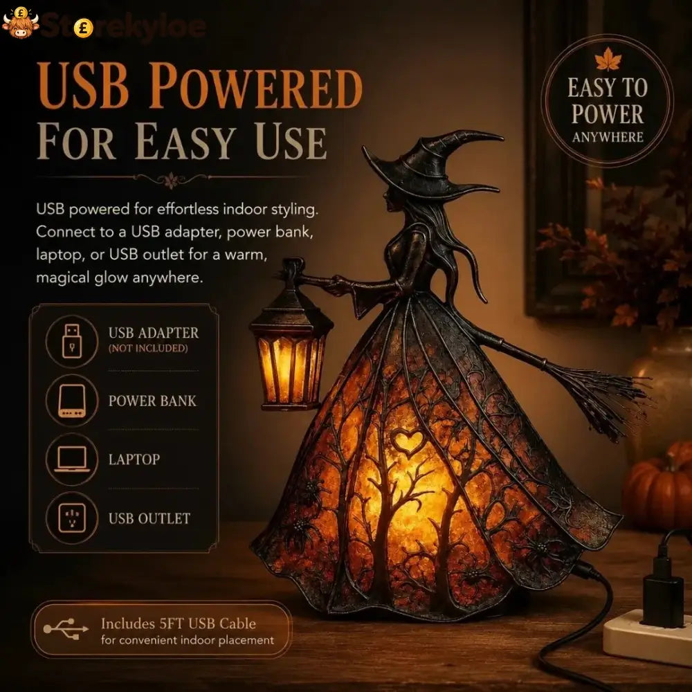 ✨Last Day 49% OFF✨Halloween Witch Lamp Tabletop Decoration✨