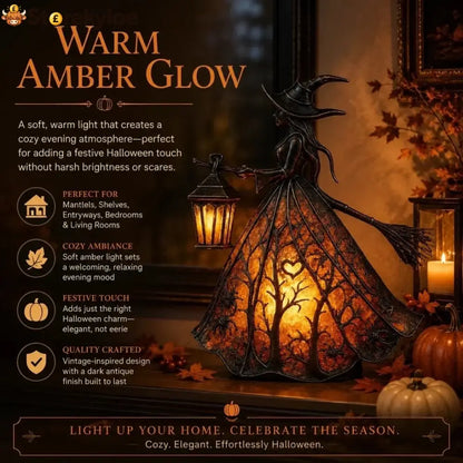 ✨Last Day 49% OFF✨Halloween Witch Lamp Tabletop Decoration✨