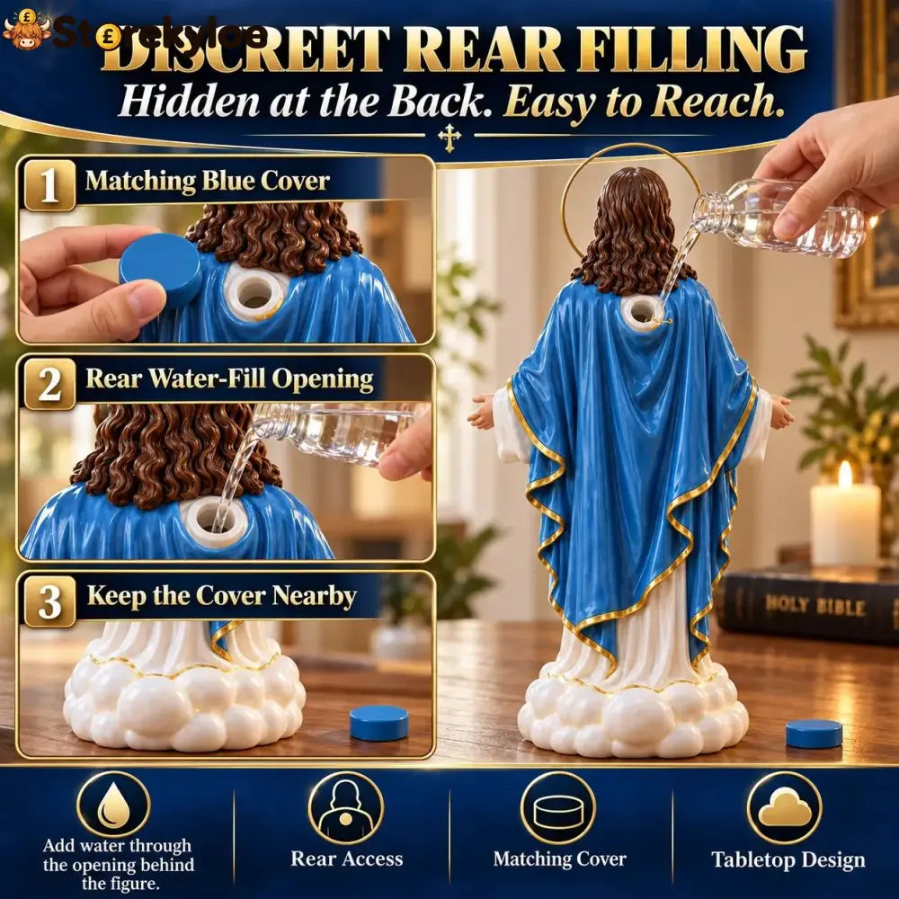 🎁 Last Day 49% Off✝️✨ Holy Mist Humidifier, Daytime Décor Evening Glow☁️💛