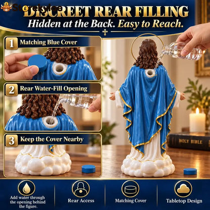 🎁 Last Day 49% Off✝️✨ Holy Mist Humidifier, Daytime Décor Evening Glow☁️💛