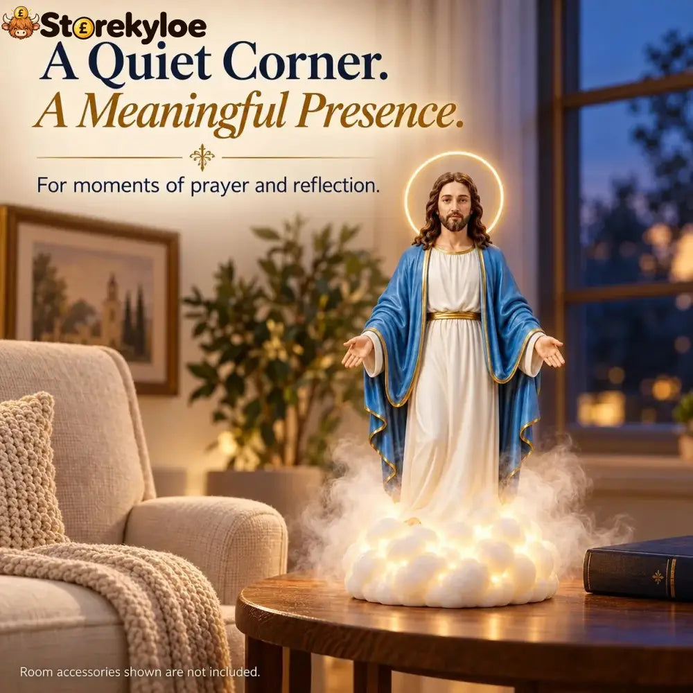 🎁 Last Day 49% Off✝️✨ Holy Mist Humidifier, Daytime Décor Evening Glow☁️💛