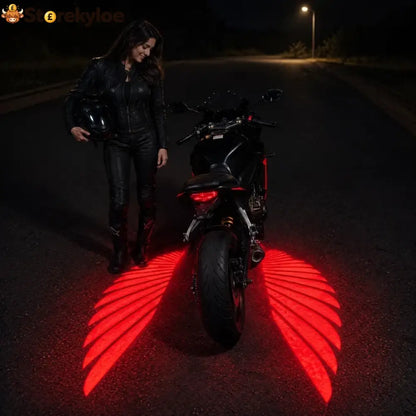 🔥 LAST DAY 49% OFF 🏍️ IP67 Waterproof & Dustproof Angel Wing Motorcycle LED Projector Lights (1 Pair)🥳