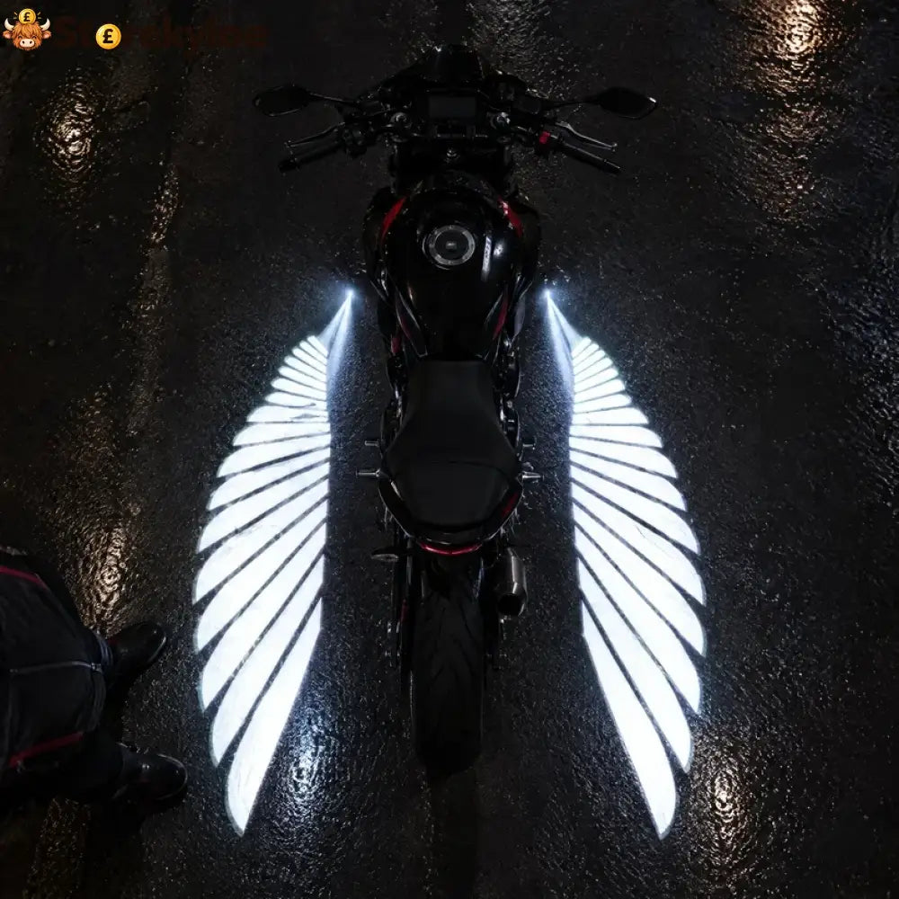 🔥 LAST DAY 49% OFF 🏍️ IP67 Waterproof & Dustproof Angel Wing Motorcycle LED Projector Lights (1 Pair)🥳