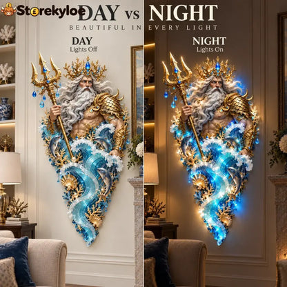 ✨Last Day 49% Off🔱👑Poseidon’s Ocean Kingdom🌊Illuminated Ocean Wall Sculpture Collection