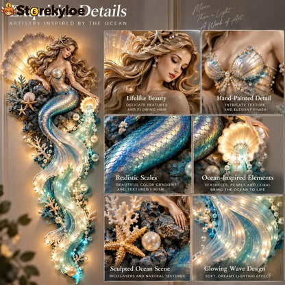 ✨Last Day 49% Off🔱👑Poseidon’s Ocean Kingdom🌊Illuminated Ocean Wall Sculpture Collection