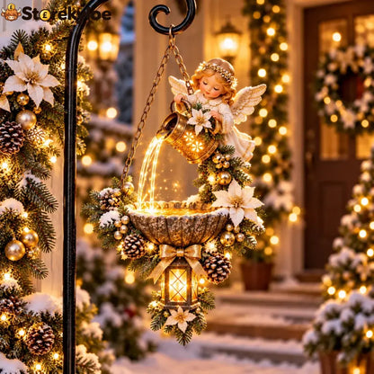 🔥Last Day 50% OFF-🎄 Santa’s Magical Light Pour – Cardinal Christmas Hanging Garden Lantern - 👼 Angel