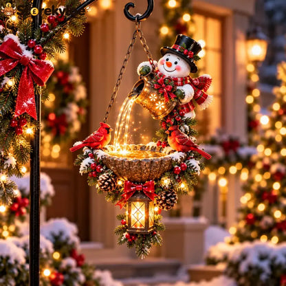 🔥Last Day 50% OFF-🎄 Santa’s Magical Light Pour – Cardinal Christmas Hanging Garden Lantern - ☃️ Snowman