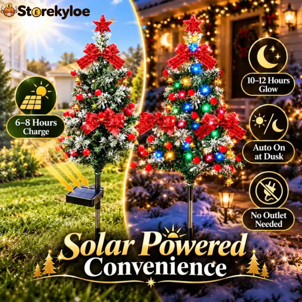 🔥 Last Day 49% Off Solar Cedar Christmas Tree Lights| Festive Outdoor Holiday Decor - 1 piece