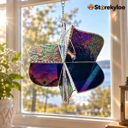 🔥LAST DAY 49% OFF - 💜🎶 Taylor Inspired Handmade Stained Glass Spinner | Eras-Inspired Window Hanging