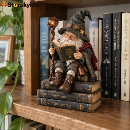 🔥LAST DAY 49% OFF-🧙‍♂️ The Wandering Scholar Gnome – Enchanted Reading Wizard Figurine - ❤Buy 1