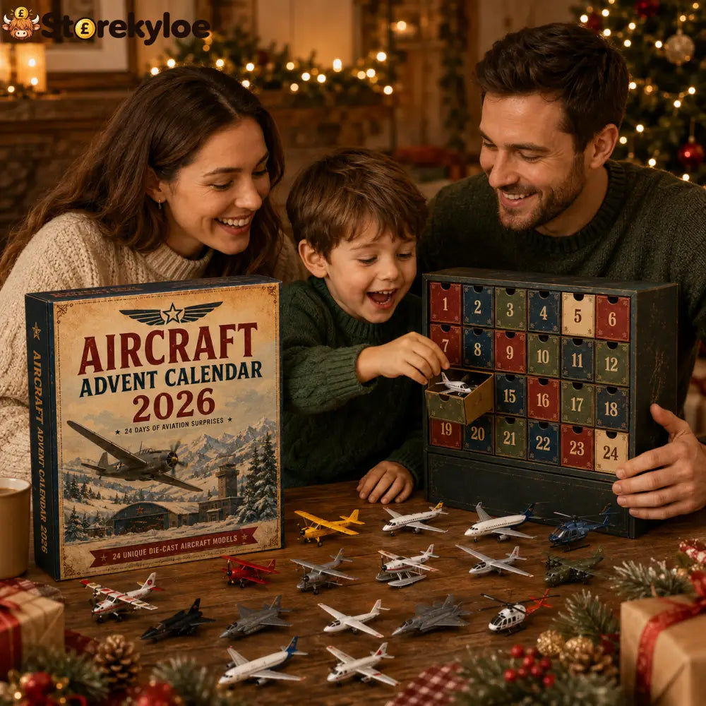 🎄Last day! 49% off – ✈️ Vintage Skies Aircraft Advent Calendar 2026 | 24-Day Flight Journey with 24 Unique Miniature
