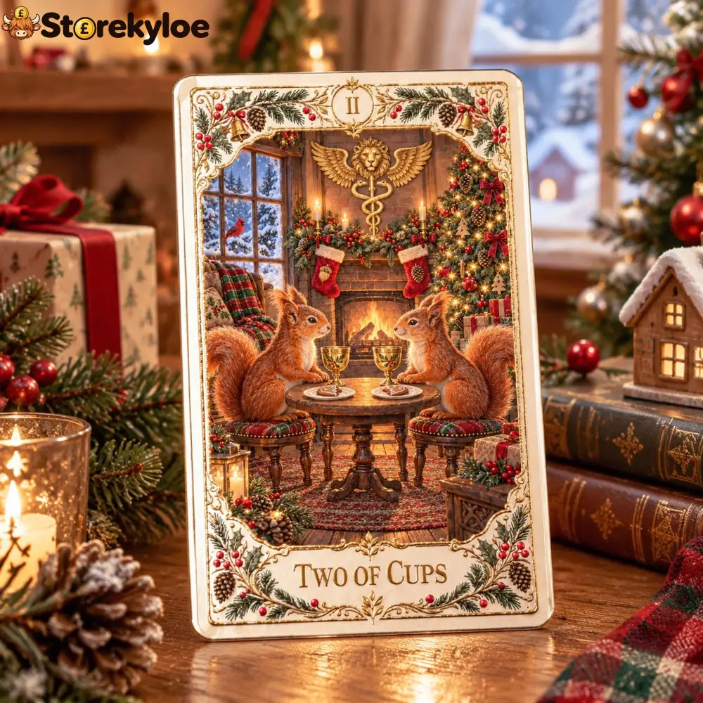 ⏳ Last Day 49% OFF – 🎄 Winter Woodland Tarot | Christmas Limited Edition with Cozy Forest Animals & Vintage Holiday