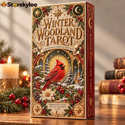 ⏳ Last Day 49% OFF – 🎄 Winter Woodland Tarot | Christmas Limited Edition with Cozy Forest Animals & Vintage Holiday