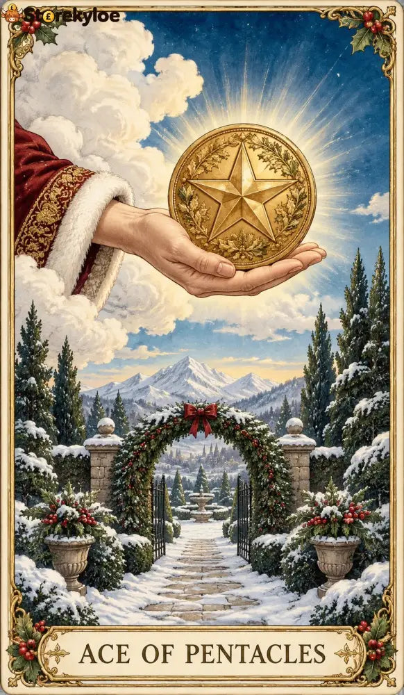 Last Day 49% OFF🎉-🔮 Yuletide Tarot Deck | 78 Festive Cards & A Guided 12-Day Holiday Ritual