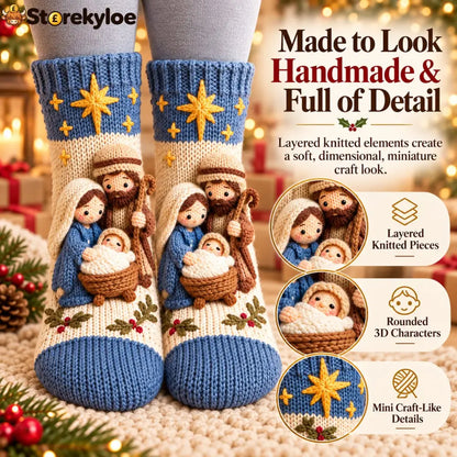 🎄Last Day 50% OFF-3D Nativity Christmas Socks