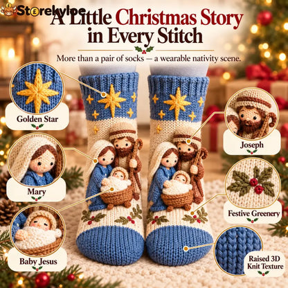 🎄Last Day 50% OFF-3D Nativity Christmas Socks