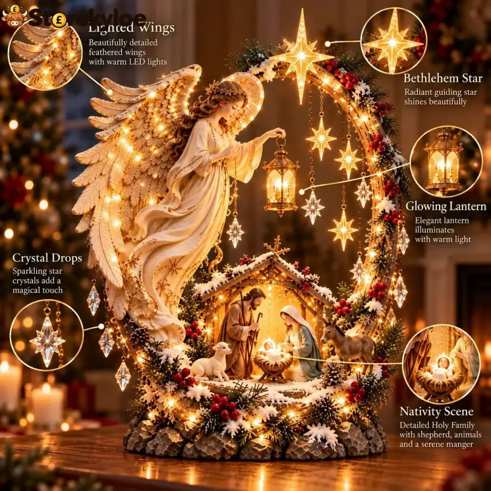 🔥last Day 50% Off- ✝️ Angel Of Bethlehem Nativity Light 🌟 - Angel