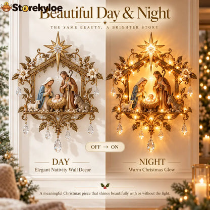 ⭐✨ Last Day 50% OFF 🔥 Bethlehem Nativity Glow Lighted Wall Decor