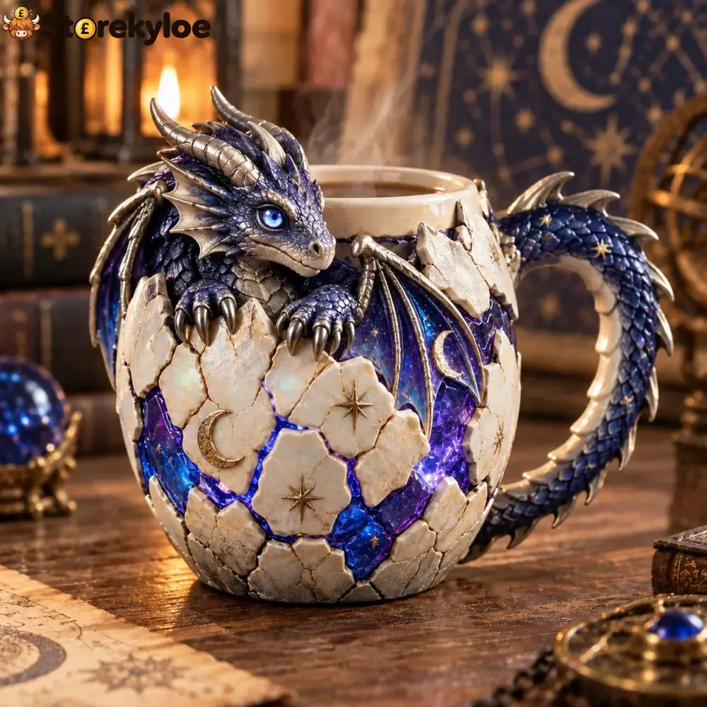 ⏳ Last Day 49% OFF – 🐉 Dragonbound Realms™ Sculpted Dragon Mug Collection | 6 Fantasy Realm Designs with Raised 3D