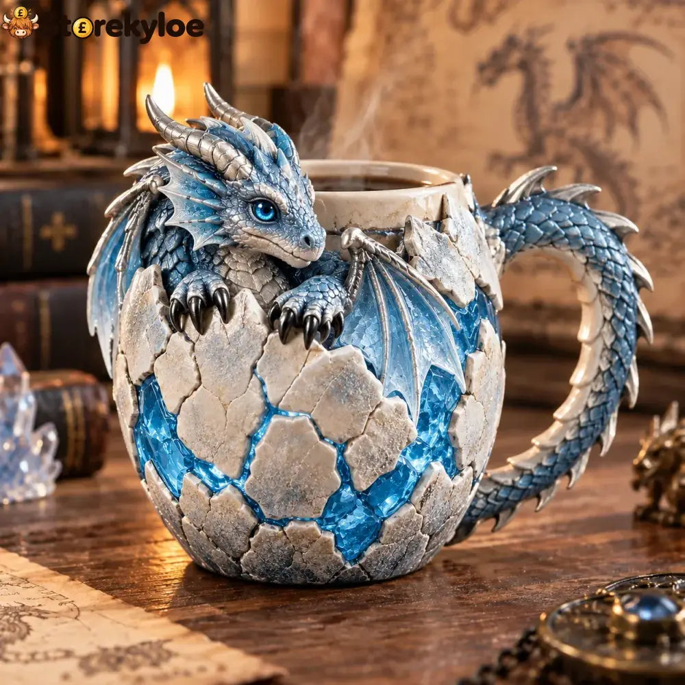 ⏳ Last Day 49% OFF – 🐉 Dragonbound Realms™ Sculpted Dragon Mug Collection | 6 Fantasy Realm Designs with Raised 3D