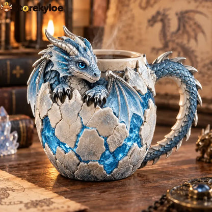 ⏳ Last Day 49% OFF – 🐉 Dragonbound Realms™ Sculpted Dragon Mug Collection | 6 Fantasy Realm Designs with Raised 3D